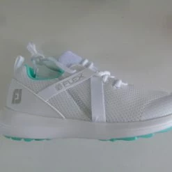 FOOTJOY LADIES FLEX WHITE GOLF SHOES SIZE 4.5 M - EU 37 95729K