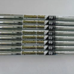 INDIVIDUAL DYNAMIC GOLD REGULAR R300 DST 98 TAPER IRON SHAFTS - NEW