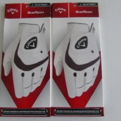 TWO CALLAWAY SYNTECH WOMANS LARGE LEFT GOLF GLOVE - POST FREE
