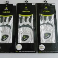 THREE HIRZL HYBRID MENS LARGE LEFT GOLF GLOVE - POST FREE