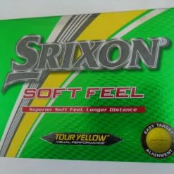 NEW - 12 SRIXON SOFT FEEL GOLF BALLS TOUR YELLOW