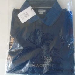 MENS ASHWORTH BLUE GOLF SHIRT SIZE LARGE - RRP £49.99 - SOLD OUT