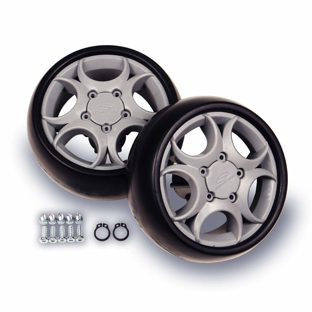 Stewart GolfF1/ X / Q Series Front Wheels (Pair) 3 Stewart GolfF1/ X / Q Series Front Wheels (Pair)
